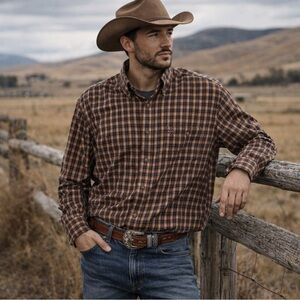 PBR PLAID LONG SLEEVE BUTTON DOWN SHIRT EUC SZ XXL